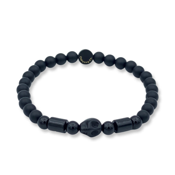 Buy ZEGEL-Black Glass Beads Bracelets & Beaded Jewellery for Men and Women,  Fashion Bracelet, Wristband, Stylish Bracelet,Hand Band For Men/Women- Pack  of 1 at Amazon.in